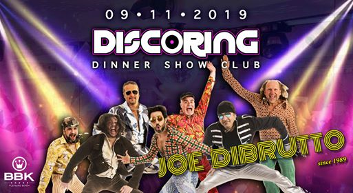 Sab 9 Nov JOE DiBrutto LIVE at Discoring Dinner Show Club BBK RA