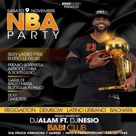 NBA Party Varese - Latin Urban Saturday