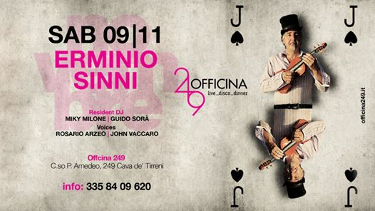 Officina249 Sab 9/11 Live Erminio Sinni-Disco-3358409620 Enzo