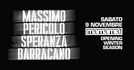 Opening Winter Season :: Massimo Pericolo - Speranza - Barracano