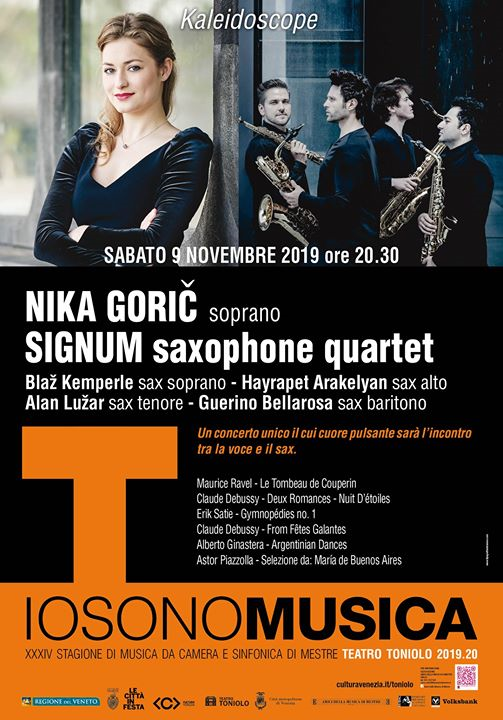 Signum saxophone quartet e Nika Goric in concerto