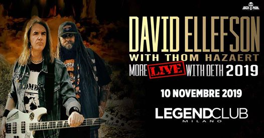 David Ellefson Basstory - More Live with DETH Tour // Milano