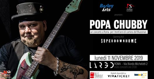 Popa Chubby live in Rome - Largo Venue