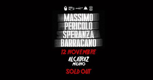 Massimo Pericolo - Speranza - Barracano / Alcatraz MI * Sold Out