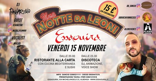 Venerdi 15 Novebre - Una Notte Da Leoni by Sancio