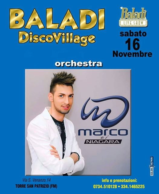 Orchestra "MARCO E I NIAGARA" @ Baladi' Disco Village