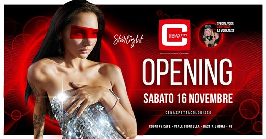 Country Cafe • Opening Party • 16 novembre
