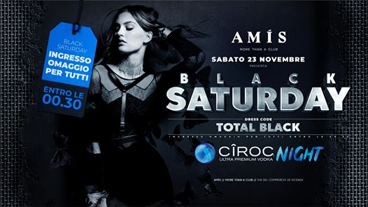 AMIS • Black Saturday w/Ciroc Night - Free Entry till 00.30