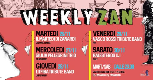 Weekly Zan _ La Settimana #Live di Zanardi Pub