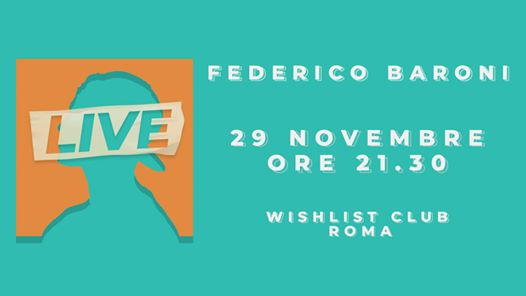 Federico Baroni • 29/11 • Wishlist