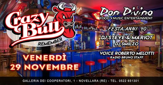 Remember Crazy Bull Party anni 90