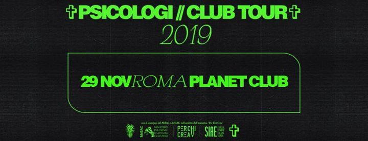 Psicologi // Club Tour 2019 // Roma
