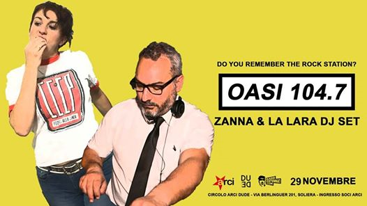 Oasi 104.7 / Zanna & La Lara di Radio Antenna 1 al Dude