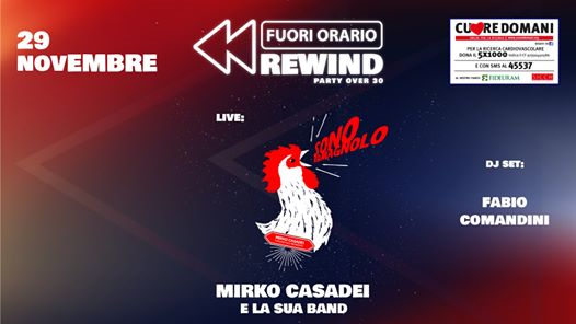 FUORI Orario Rewind: party over 30 w/ Mirko Casadei Bech Band