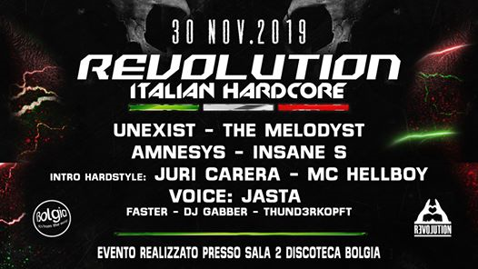 Revolution,Italian Hardcore at Sala 2 Bolgia