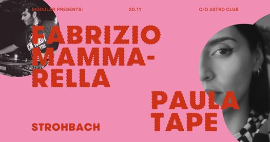 Modular presenta: Paula Tape + Fabrizio Mammarella