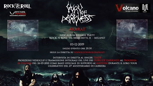 Guru Of Darkness Ararat - new album release party - R'n'R Milano
