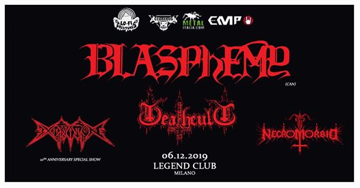 Blasphemy @Legend Club - MIlano
