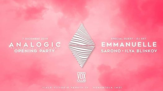 Analogic: Emmanuelle Dj Set at Vox Club