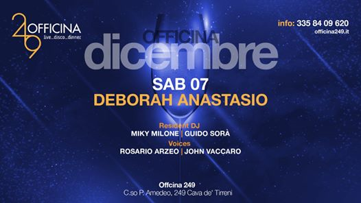Officina249 Sab 7/12 Live Deborah Anastasio-Disco-3358409620 Enz