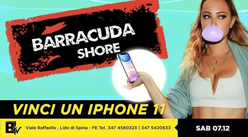 Vinci un iPhone 11 at Barracuda Club | Donna €1 entro 00.00