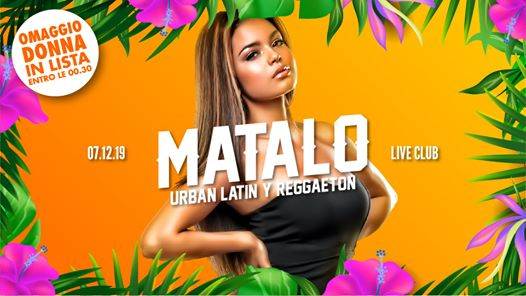 Matalo - Urban Latin y Reggaeton - 07.12