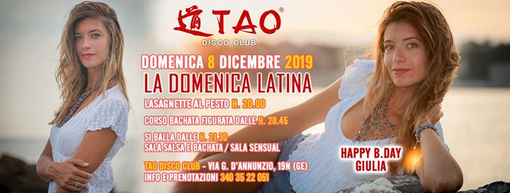 Balla Col Sorriso Y Mivida Latina @TAO - dom.08/12/2019