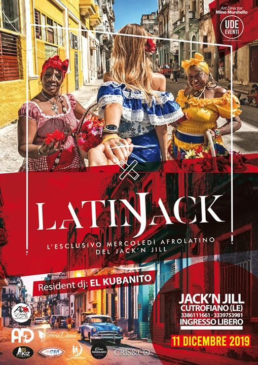 Latinjack, l'esclusivo Mercoledi AfroLatino del Jack'n Jill