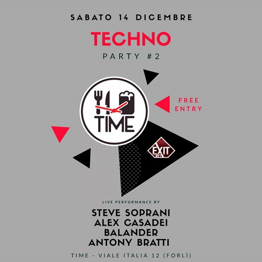 Sab. 14.12 • Techno TIME • w/ EXIT