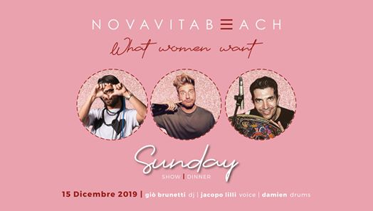 Novavita Beach – Show * Dinner - Domenica 15 Dicembre 2019