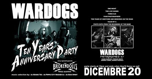Wardogs 10 Years Anniversary Party at Home Rock Bar