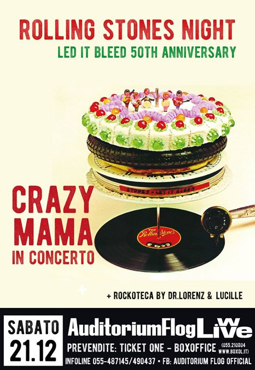 Rolling Stones Let it Bleed 50°☆Crazy Mama + The Lads Live @Flog