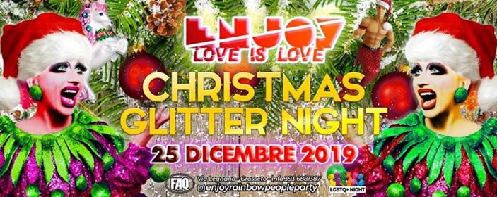 Natale con Enjoy Christmas Glitter Night - Faq Lgbt night