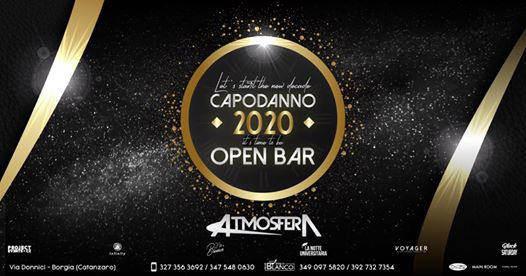 Capodanno 2020 • Open Bar • Atmosfera Discoteca