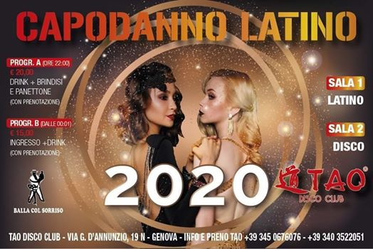 Capodanno Latino 2020 @TAO - mar.31/12/2019