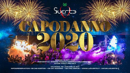 Capodanno 2020 - Mar 31 Dicembre - La Suerte Club