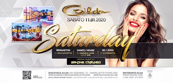 Discoteca Gilda • Guest Dj Simone Cattaneo • Sabato 11 Gennaio