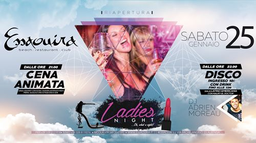 Sabato 25 Gennaio: Ladies Night, Cena Animata & Discoteca