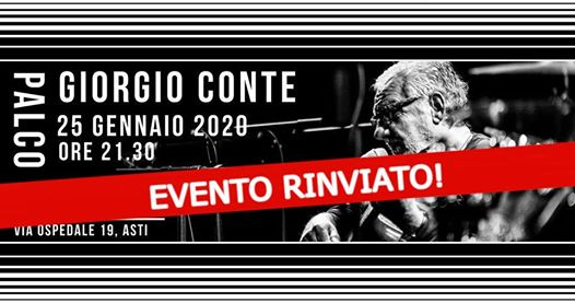 Giorgio Conte Live • 25.01.2020 • Palco 19, Asti