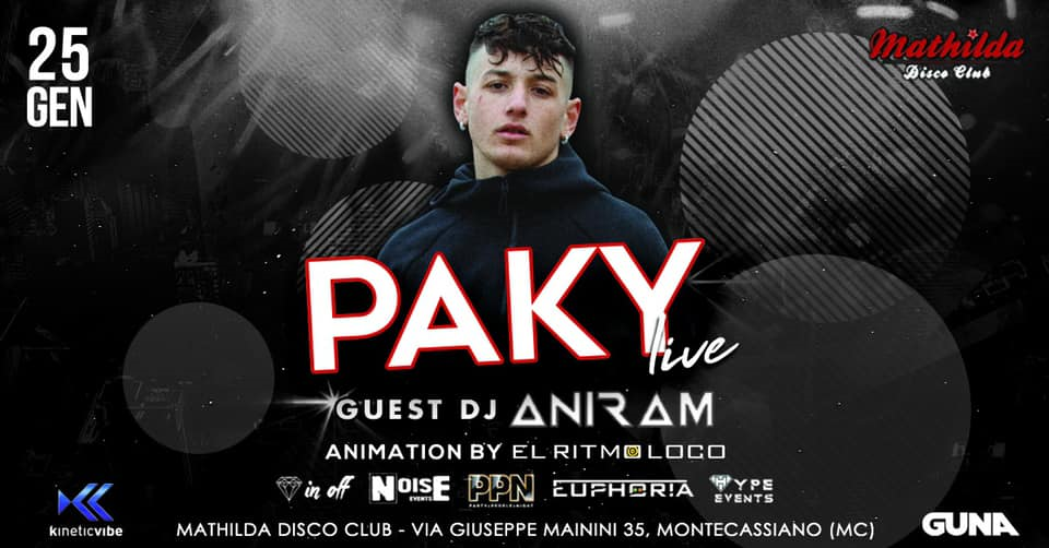 Paky Live // 25-01-2020 // Mathilda Disco Club