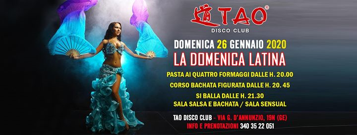 Balla Col Sorriso Y Mivida Latina @TAO - dom.26/01/2020