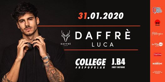 Luca Daffré at College with JB4 | Donna €1 entro 00.00