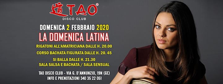 Balla Col Sorriso Y Mivida Latina @TAO - dom.02/02/2020
