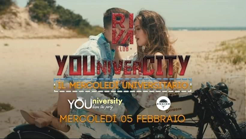 Merc 05 Feb YOUnivercity al Riva Club! Ingresso Gratuito!