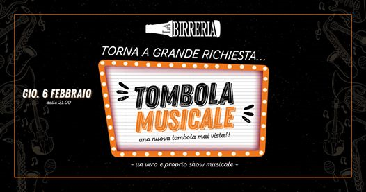 Tombola Musicale by La Birreria