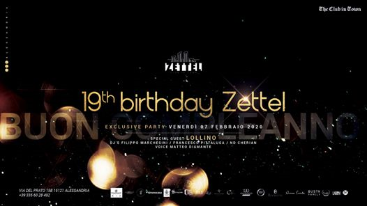 Happy Birthday Zettel • 07/02/2020