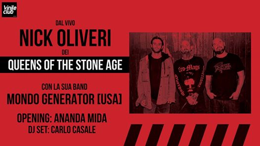 Live Nick Oliveri Mondo Generator (US) + Ananda Mida • Vinile