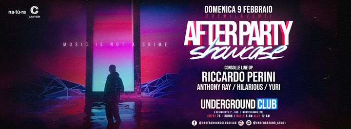 Underground club Afterparty | Domenica 9 Febbraio