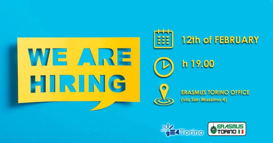 Erasmus Torino and garagErasmus Recruitment DAY
