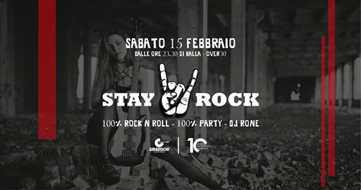 Sabato 15 Febbraio Stay Rock - 100% Rock #over30 Giradischi CLUB